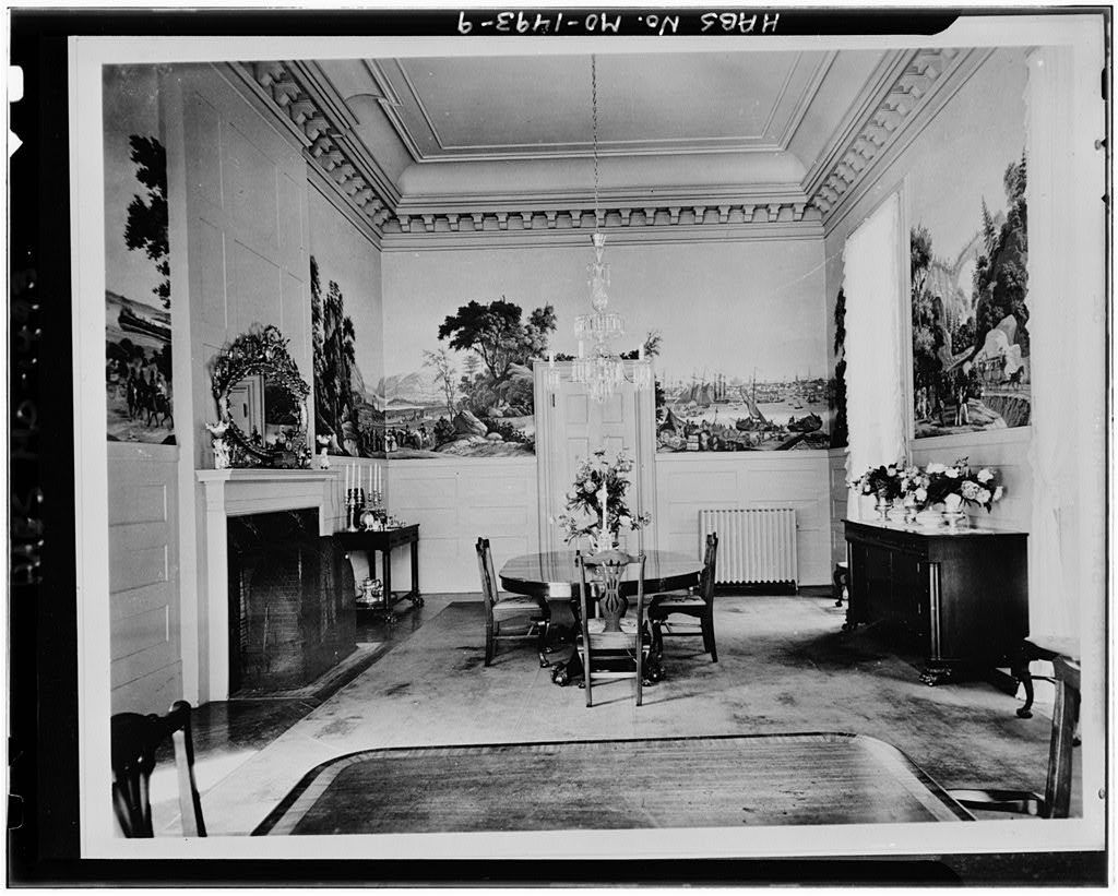 View of the dining room